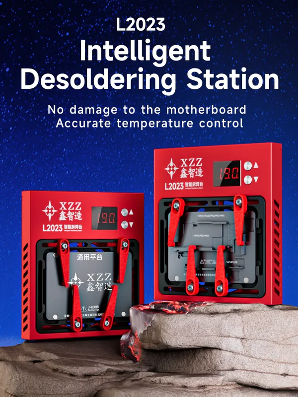 XZZ-L2023-Intelligent-Desoldering-Station-for-iPhone-X-14-Pro-Max-Android-Motherboard-IC-Chip-BGA_2cd6a62e-242f-4188-a547-b9ce7e3a1289 Station de préchauffage et de dessoudage Xinzhizao XZZ L2023 pour iPhone X - Outils de réparation de soudure de puces de cartes mères Android à matrice de points (17PM) – Image 1